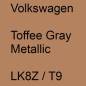 Preview: Volkswagen, Toffee Gray Metallic, LK8Z / T9.